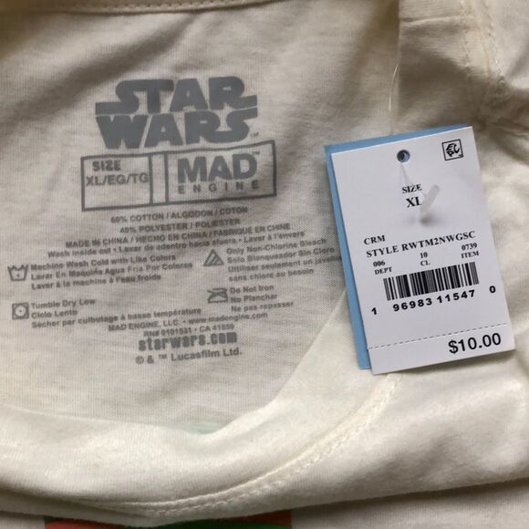 NWT Yoda Happy Holidays Tee Size XL - Picture 2 of 2
